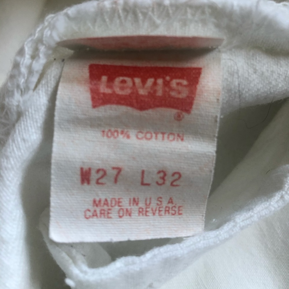 SOLD🌻MERC White 701 Vintage Levi’s - Picture 8 of 10